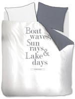 Riviera Maison Lake Days Marineblauw dekbedovertrek - thumbnail