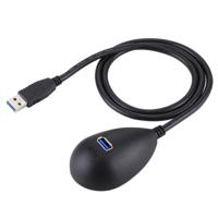 AVM USB 3.0 Male to Female Extension Data Sync Power Charge Cable Desktop Base Dock Holder Cable Length: 80cm - thumbnail