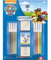 Paw Patrol Kleur- en Stempelset 11-delig - thumbnail