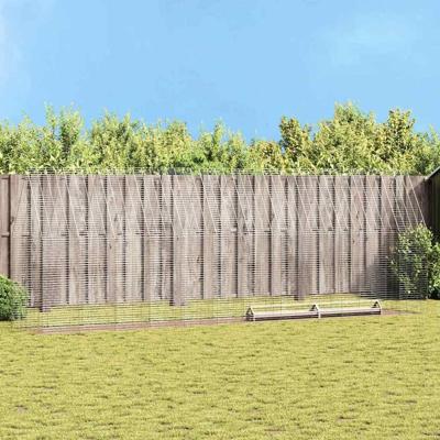 Kippenhok 2 pcs Zilver 600 x 100 x 210 cm Gegalvaniseerd staal