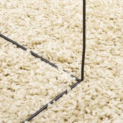 VidaXL Vloerkleed pamplona shaggy hoogpolig modern ø 120 cm goudkleur - thumbnail