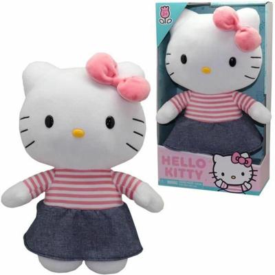 Knuffel - GPTOYS - HELLO KITTY - HKT131 - Denim jurkmodel - 30 cm - Vanaf 3 jaar