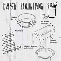 Rechthoekige bakvorm met uitneembare bodem - BIRKMANN - EASY BAKING - Koolstofstaal - Antiaanbaklaag - 34 x 23,5 x 8 cm - thumbnail