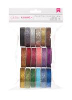 American Crafts • glitter ribbon value pack 18 spools - thumbnail