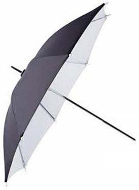 Falcon eyes flitsparaplu ur-48wb wit/zwart 122 cm