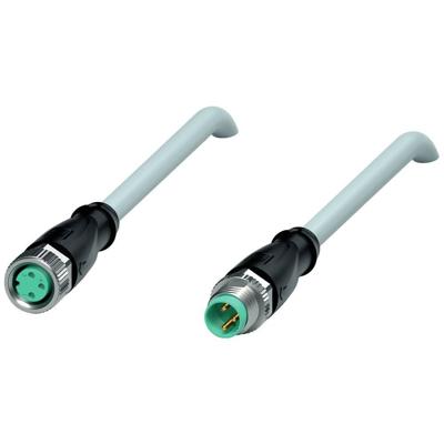 Pepperl+Fuchs 240813-0001 Sensor/actuator connector, geassembleerd Aantal polen (sensoren): 3, 3 1.2 m 1 stuk(s)