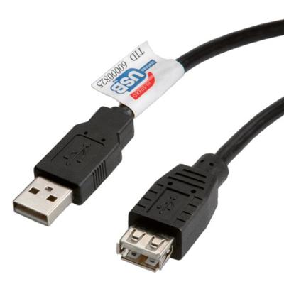 ROLINE USB 2.0 Kabel , zwart, 3 m