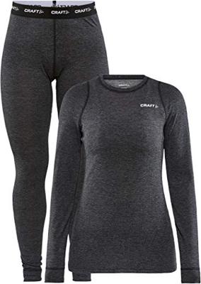 Craft 1909710 Core Wool Merino Set Wmn - Black Melange - L