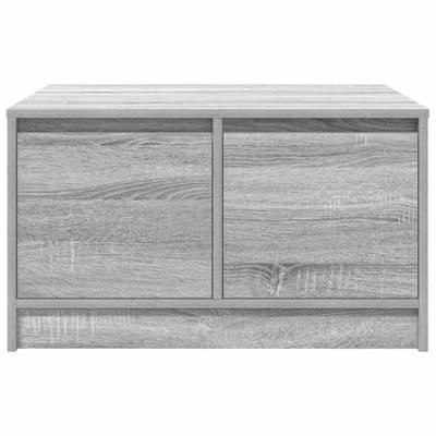 Salontafel met lades 70,5x70x40 cm grijs Sonoma