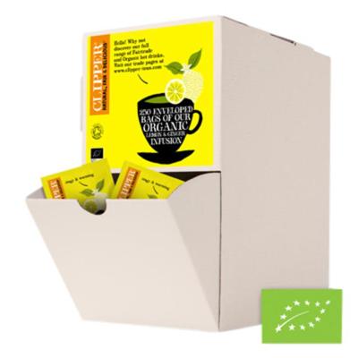 Thee clipper infusion lemon ginger bio 250 zakjes