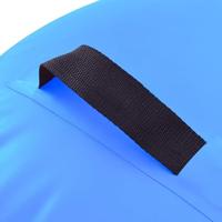 VidaXL Gymnastiekrol met pomp opblaasbaar 120x75 cm pvc blauw - thumbnail