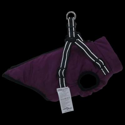 VidaXL Hondenjas met harnas waterdicht reflecterend paars l32 VidaXL Hondenjas met harnas waterdicht reflecterend paars l32