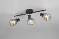 Trio 3-lichts plafondlampTarifa met geribbeld glas - 862800332 - thumbnail