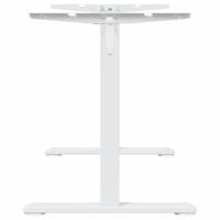 Zit-sta bureauframe (94-135)x60x(70-114) cm staal wit - thumbnail
