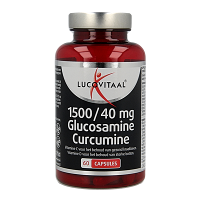 Lucovitaal Glucosamine & curcumine 1500/40mg 60 Capsules
