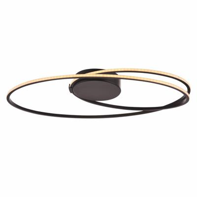 Freelight Plafondlamp Ophelia zwart ovaal groot Freelight Plafondlamp Ophelia zwart ovaal groot