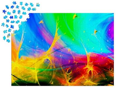 Rainbow Fractals Puzzel 1000 Stukjes Rainbow Fractals Puzzel 1000 Stukjes