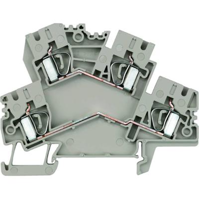 Weidmüller 8709760000 Klem 2-etages Spanveer Donkerbeige 50 stuk(s)
