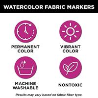 Tulip • textielstiften aquarel rainbow 8st. - thumbnail