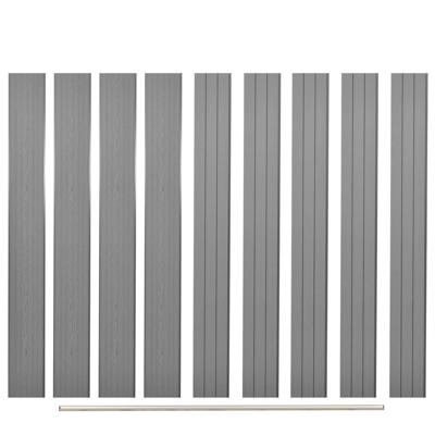 Vervangende schuttingplanken 9 st 170 cm HKC grijs Vervangende schuttingplanken 9 st 170 cm HKC grijs