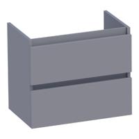 Brauer Joy - Onderkast Ondiep - 60 cm - met 2 Softclose Lades Greeploos en 1 Sifon Uitsparing - Mat Grijs - thumbnail