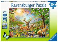 Ravensburger puzzel Mooie hertenfamilie 200 XXL stukjes - thumbnail