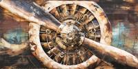 Schilderij - Metaalschilderij - Propellor, 140x70cm - thumbnail