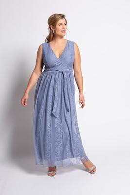 Ulla Popken Avondjurk, V-hals, mouwloos, jersey onderjurk - Grote Maten Ulla Popken Avondjurk, V-hals, mouwloos, jersey onderjurk - Grote Maten