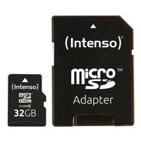 Intenso High Performance microSDHC-kaart 32 GB Class 10 Incl. SD-adapter - thumbnail