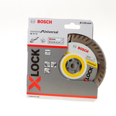 Bosch Accessories 2608615166 X-LOCK Diamanttrennscheibe Sta 125x22,23x1,6x10mm Universal Diamanten doorslijpschijf Diameter 125 mm 1 stuk(s)
