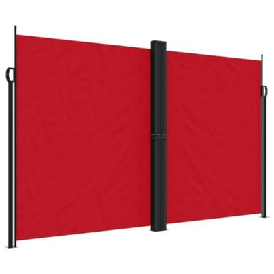 VidaXL Windscherm uittrekbaar 200x600 cm rood VidaXL Windscherm uittrekbaar 200x600 cm rood