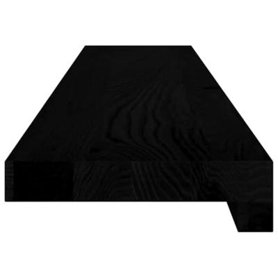 VidaXL Vensterbanken 2 st 100x15x2 cm massief eikenhout donkerbruin