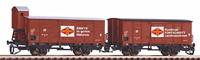 Piko TT 47033 TT 2-delige set overdekte goederenwagens G02 Fortschritt van de DR - thumbnail