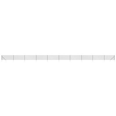 Gaashek met grondankers 0,8x25 m antracietkleurig