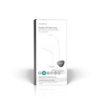 LED-tafellamp met Draadloze Qi Oplader | Aan/uit Switch & Dimmer | 10 W | Cool, Warm en Natuurlijk Wit Licht | 2700 - 6500 K | Zwart - thumbnail