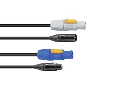 Sommer Cable SOMMER CABLE Combi XLR kabel DMX PowerCon/XLR 5m