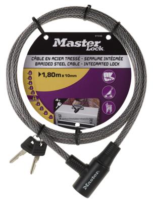 Masterlock Kabel 1,80m x 10mm - 8154EURD 8154EURD