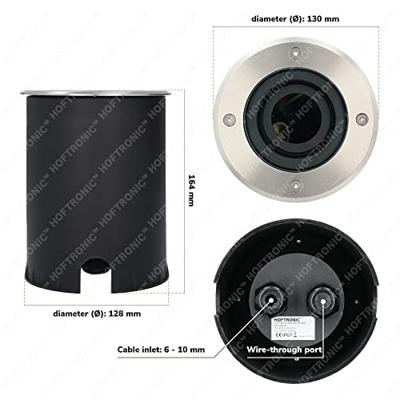Lilly LED Grondspot - Dimbaar - Kantelbaar - GU10 fitting - Rond - IK10 - Tuinspot - Oprit - RVS - IP67 waterdicht - thumbnail