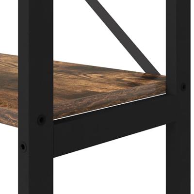 Boekenkast Gerookt eiken 40 x 30 x 153 cm Bewerkt hout Boekenkast Gerookt eiken 40 x 30 x 153 cm Bewerkt hout