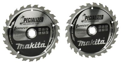 Makita Accessoires Twin-Pack Cirkelzaagblad Hout | Efficut 165x20x1,4 25T 23g - B-62985-2