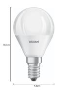 OSRAM HOMELIGHTING 4058075429727 LED-lamp Energielabel F (A - G) E14 Peer 4.9 W = 40 W Neutraalwit (Ø x l) 45 mm x 82 mm 3 stuk(s) - thumbnail