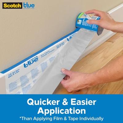 Scotch PTD2093EL-48-S Afdekfolie ScotchBlue Blauw (transparant) (l x b) 27.4 m x 1.2 m 1 stuk(s) - thumbnail