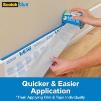 Scotch PTD2093EL-48-S Afdekfolie ScotchBlue Blauw (transparant) (l x b) 27.4 m x 1.2 m 1 stuk(s) - thumbnail