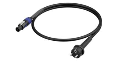 Neutrik 1036412 Aansluitkabel Stroom Zwart 1.5 m