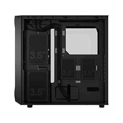 Fractal Design Focus 2 Black TG Clear Tint midi tower behuizing Fractal Design Focus 2 Black TG Clear Tint midi tower behuizing