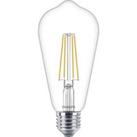 Philips LED 76305300 LED-lamp Energielabel E (A - G) E27 Speciale vorm 7 W = 60 W Warmwit (Ø x l) 6.4 cm x 14 cm 1 stuk(s) - thumbnail