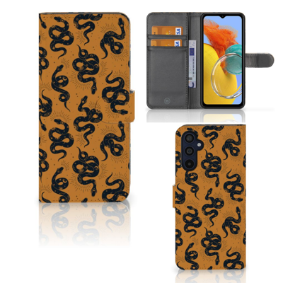 Telefoonhoesje | Met pasjeshouder | voor Samsung Galaxy M14 Snakes Telefoonhoesje | Met pasjeshouder | voor Samsung Galaxy M14 Snakes
