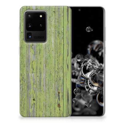 Samsung Galaxy S20 Ultra | Bumper Hoesje | Green Wood