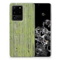 Samsung Galaxy S20 Ultra | Bumper Hoesje | Green Wood - thumbnail
