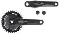 Crankstel 33T Miranda Alfa 1 voor 3/32" ketting - met 9.2 cm zwarte disc - zwart - thumbnail